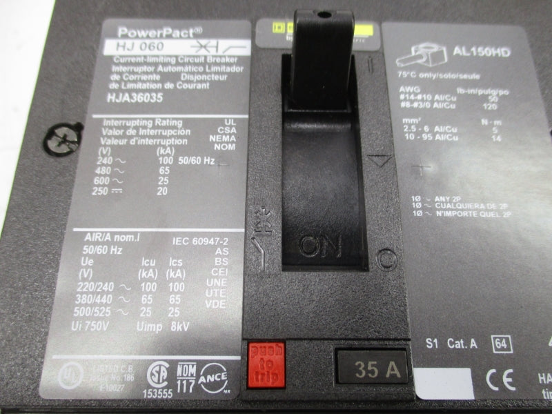 SQUARE D HJA36035 600V 35A NSMP