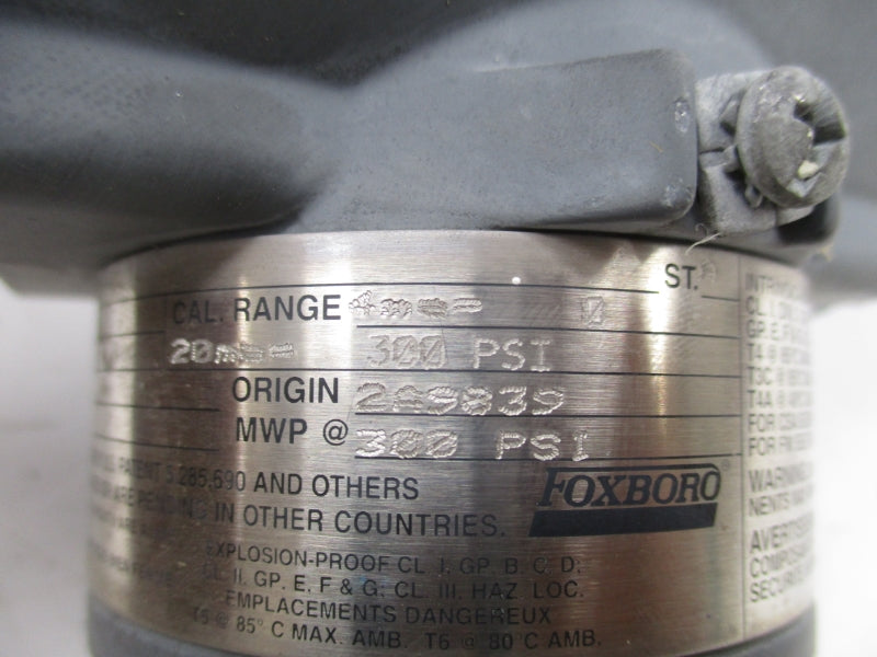 FOXBORO IGP10-D20D1F 12.5-42VDC 300PSI UNMP