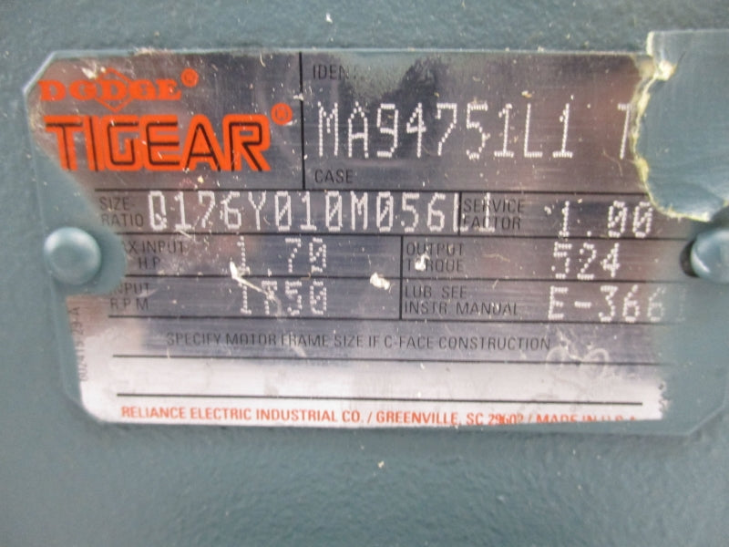DODGE MA94751L1 Q176Y010M056L1 NSMP