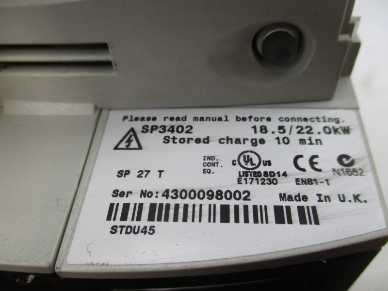 CONTROL TECHNIQUES SP3402 380-480V 40.0/43.0A UNMP