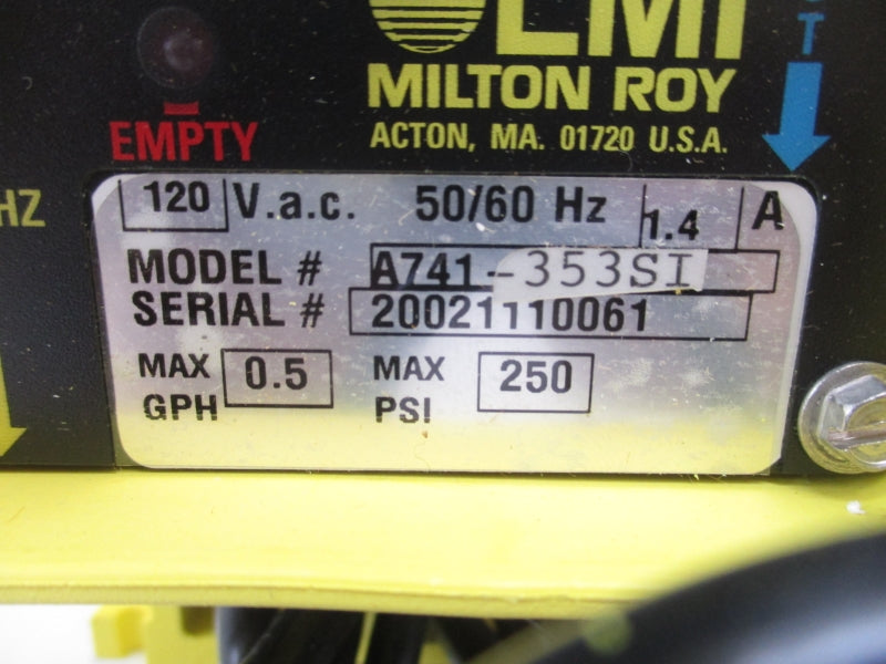 LMI A741-353SI 120VAC 1.4A 250PSI NSMP