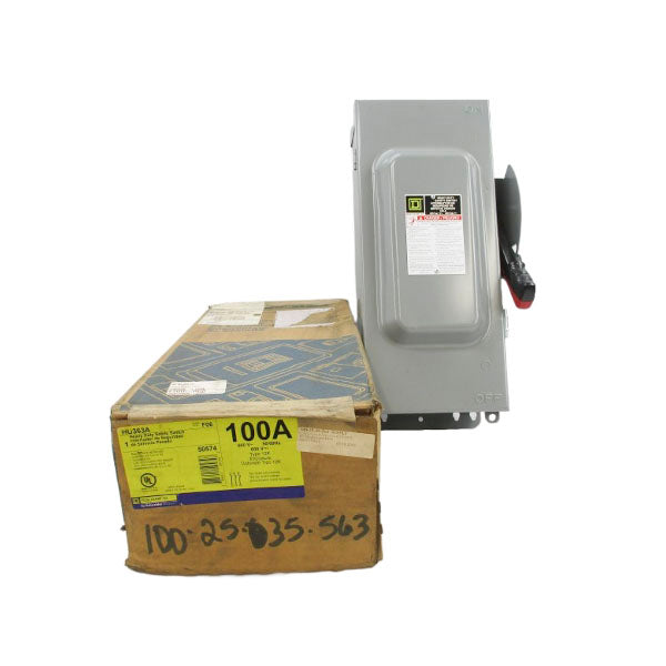 SQUARE D HU363A SER. F06 600V 100A NSMP