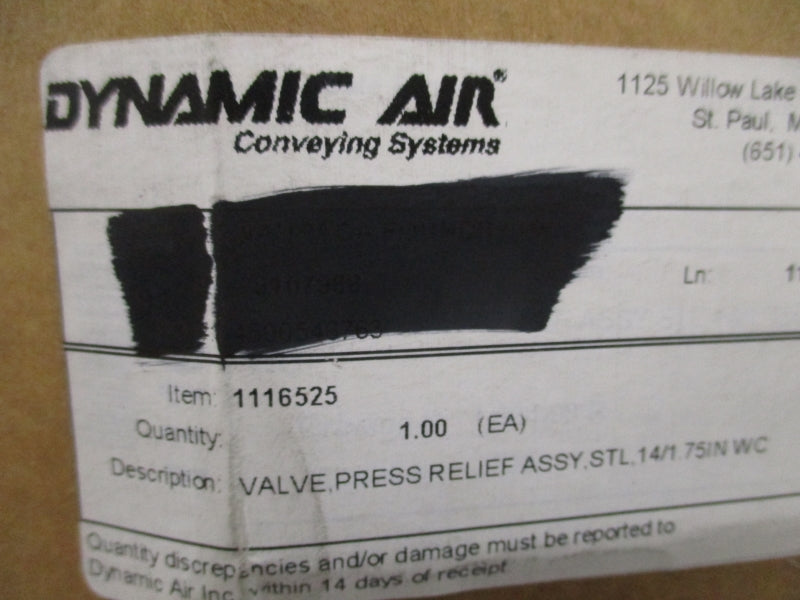DYNAMIC AIR QUICK-VENT 1116525 NSMP