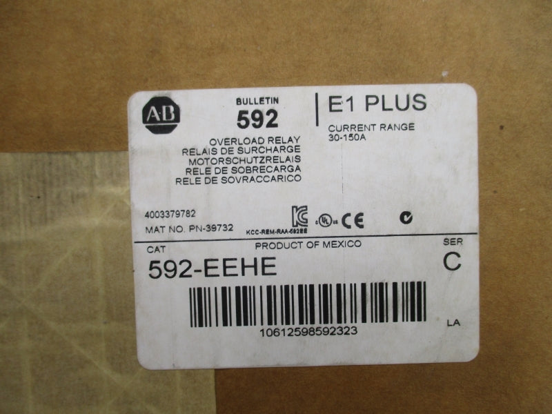ALLEN BRADLEY 592-EEHE SER. C 30-150A (BR/WH) NSFS