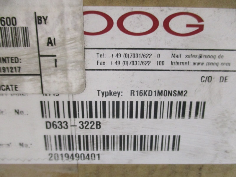 MOOG D633-322B NSFS