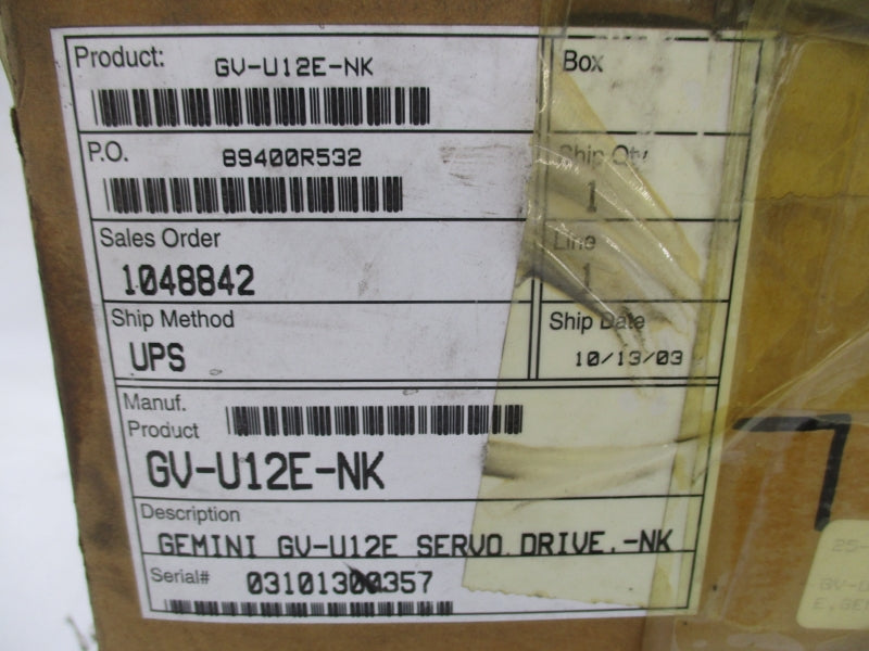 PARKER GV-U12E-NK 120/240V NSMP