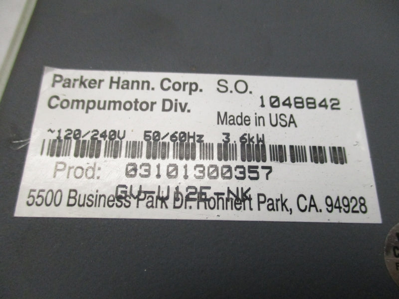 PARKER GV-U12E-NK 120/240V NSMP