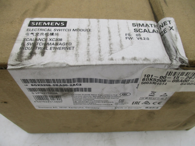 SIEMENS 6GK5208-0BA00-2AC2 NSFS