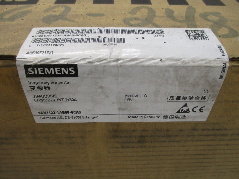SIEMENS 6SN1123-1AB00-0CA3 NSFS