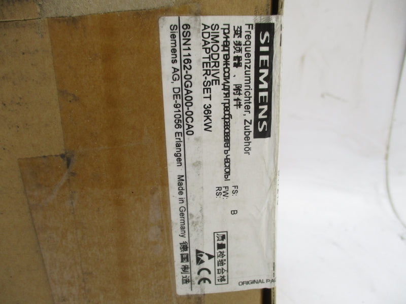 SIEMENS 6SN1162-0GA00-0CA0 NSFS