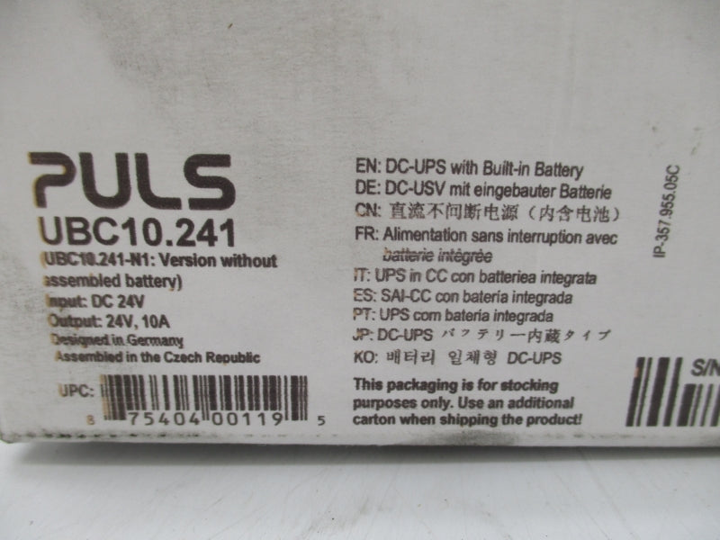 PULS UBC10.241 24VDC 17A NSMP