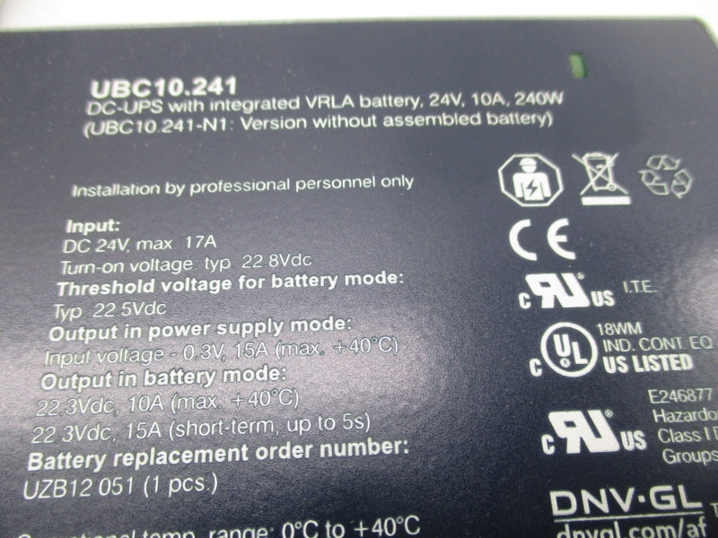 PULS UBC10.241 24VDC 17A NSMP