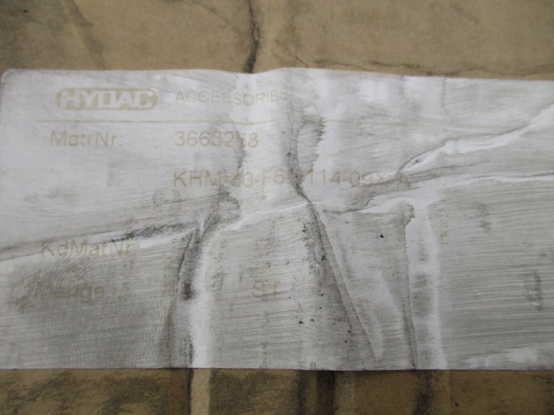 HYDAC 3663258 KHM-40-F6-1114-09X-A NSFS