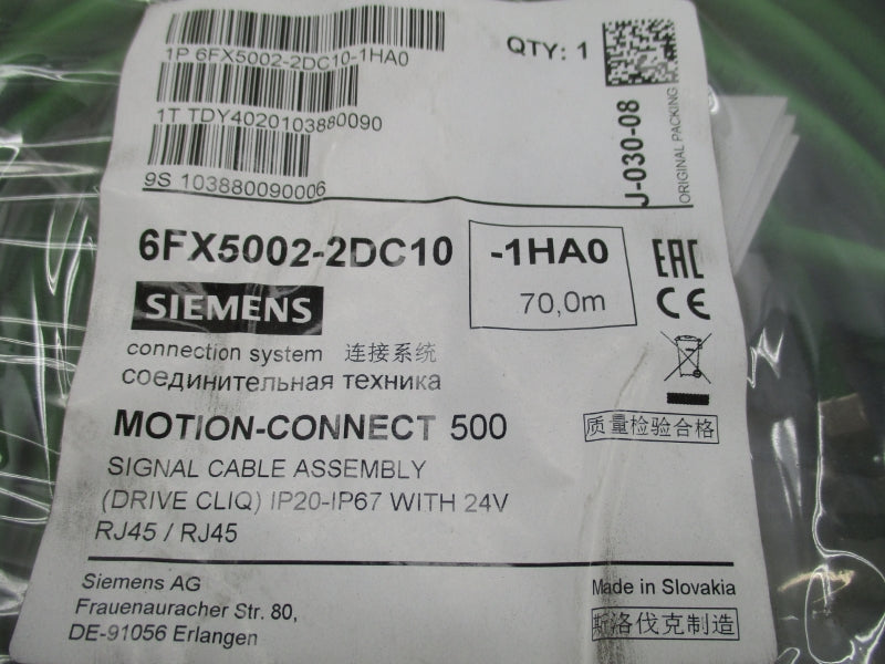 SIEMENS 6FX5002-2DC10-1HA0 24V NSMP