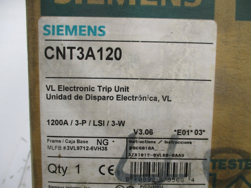 SIEMENS CNT3A120 600V 1200A NSMP
