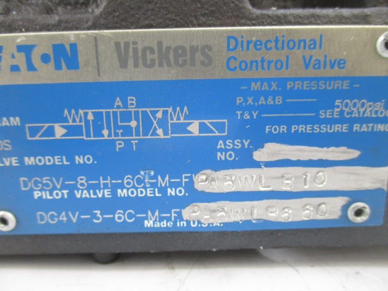 VICKERS DG5V-8-H-6CT-M-FPA5WLB10 110/120V 5000PSI NSNP