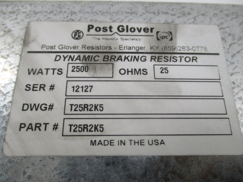 POST GLOVER T25R2K5 NSNP