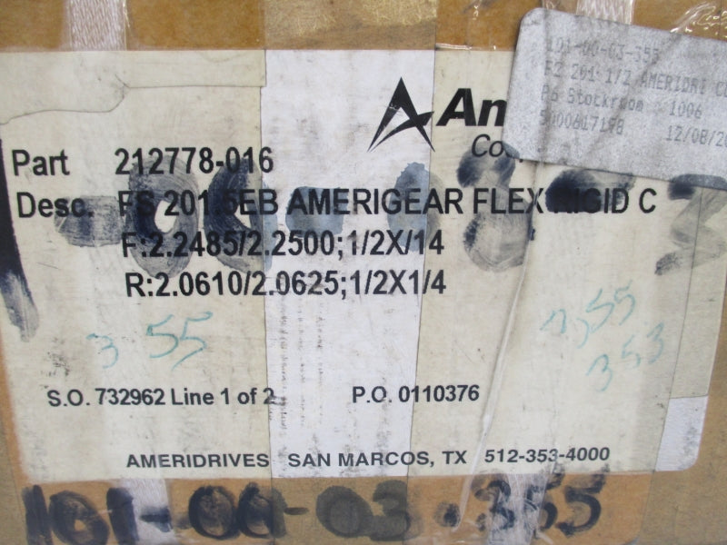 AMERIDRIVES 212778-016 FS201.5EB NSFS