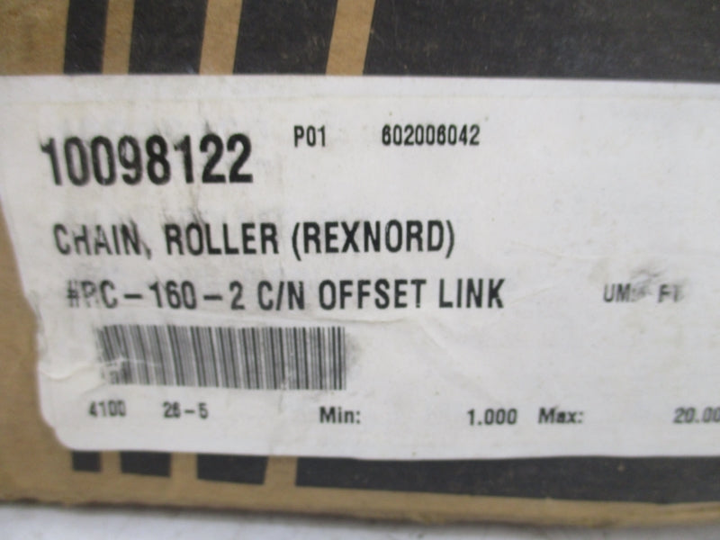 REXNORD RC-160-2 10' NSFS