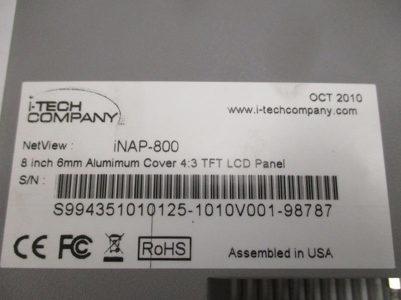 I-TECH INAP-800 8" NSMP