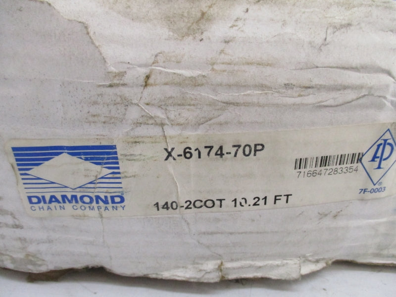 DIAMOND CHAIN X-6174-70P 140-2COT 10.21' NSMP