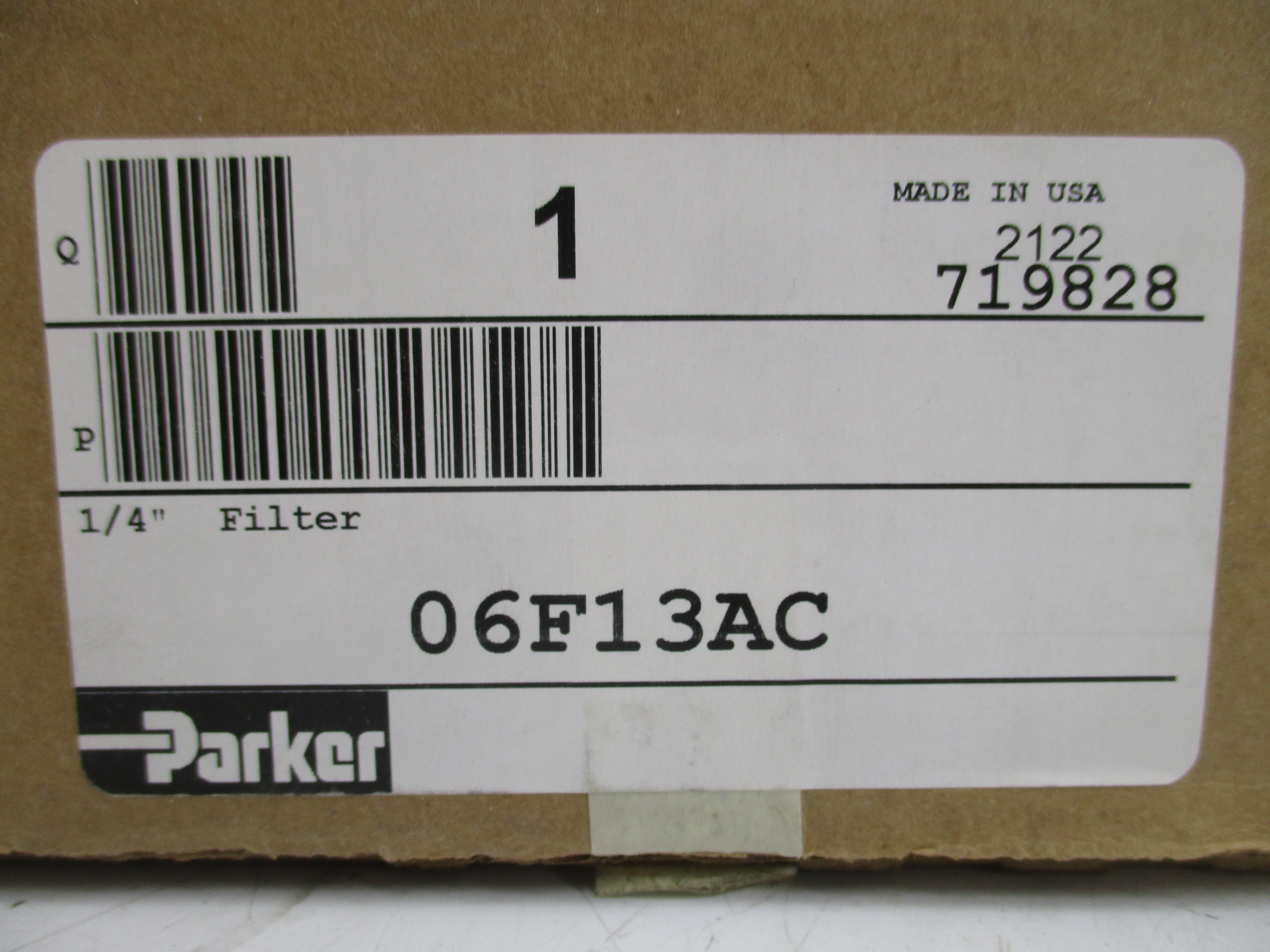 PARKER 06F13AC 1/4" NSMP