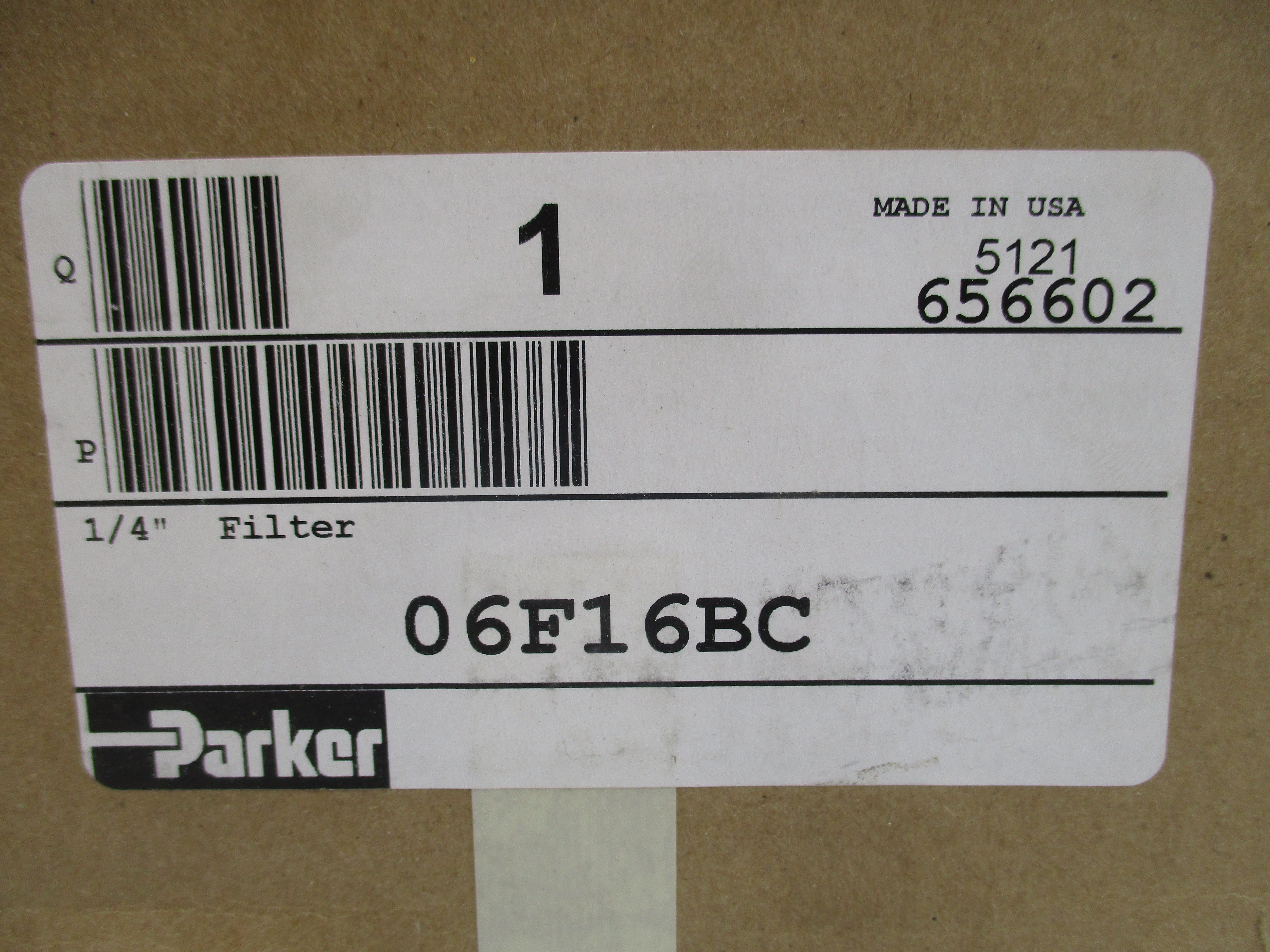 PARKER 06F16BC 1/4" NSMP