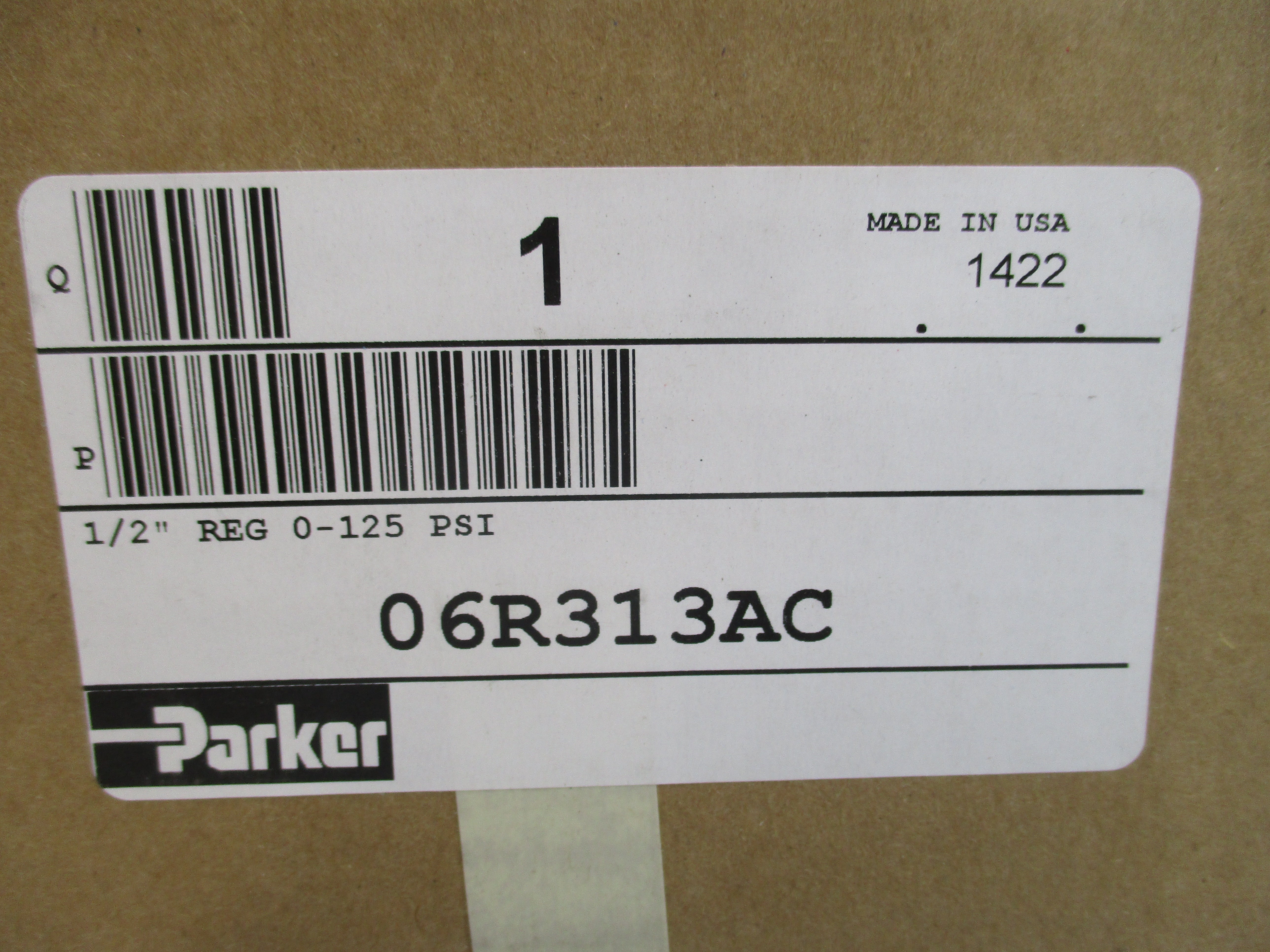 PARKER 06R313AC 0-125PSI 1/2" NSMP