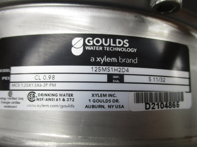 GOULDS 125MS1H2D4 208-230/460V 8.6-8.4/4.2A NSNP