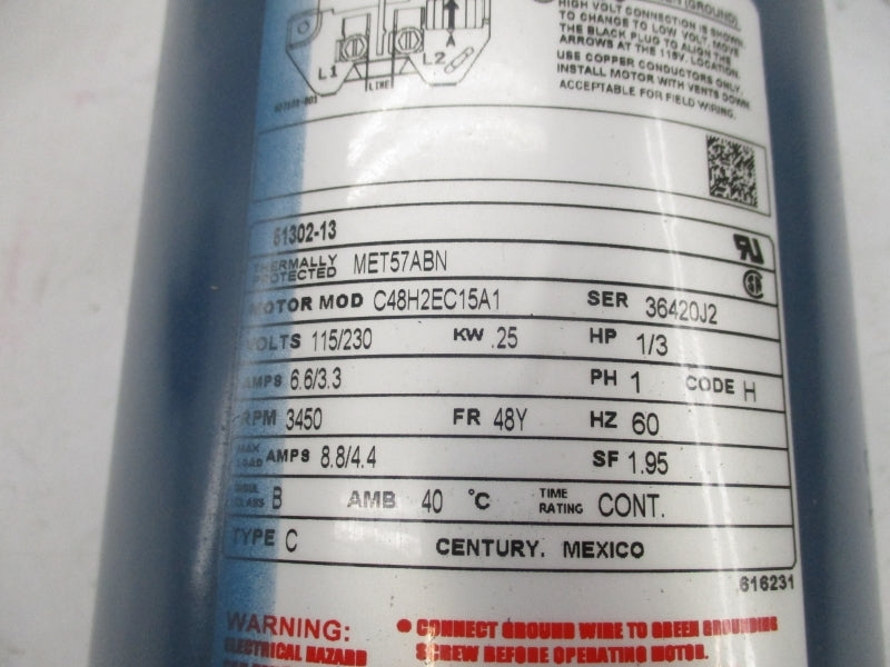 SKIDMORE 57110 51302-13 115/230V 6.6/3.3A UNMP