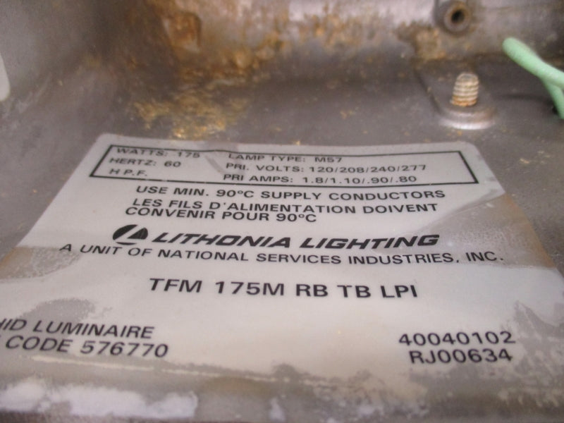 LITHONIA TFM175MRBTBLPI 277V .80A UNMP
