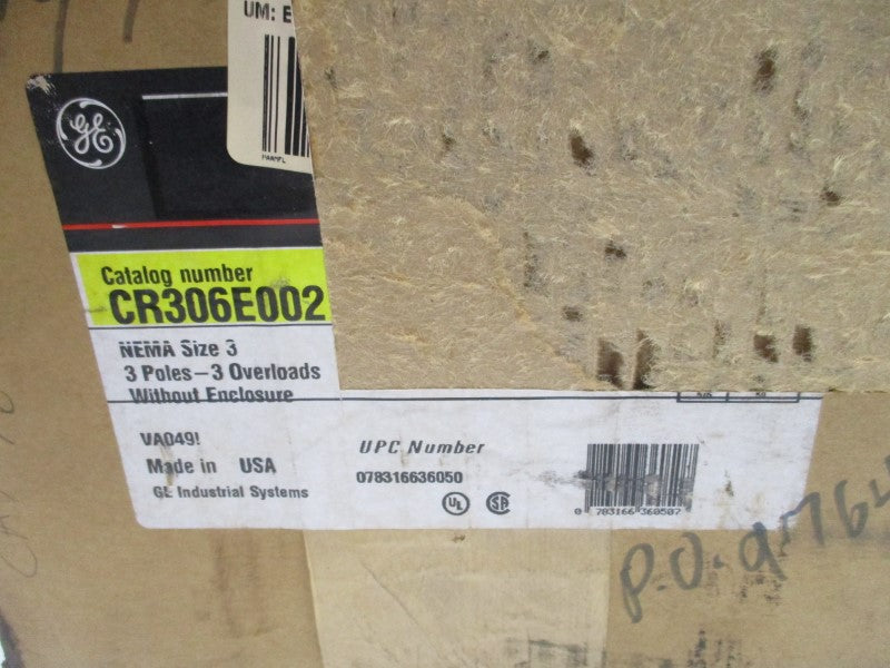 GENERAL ELECTRIC CR306E002 110/115-120V 90A (AS PICTURED) NSMP