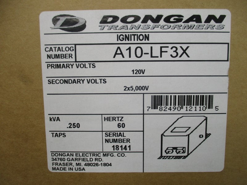 DONGAN TRANSFORMERS A10-LF3X 120V NSFS