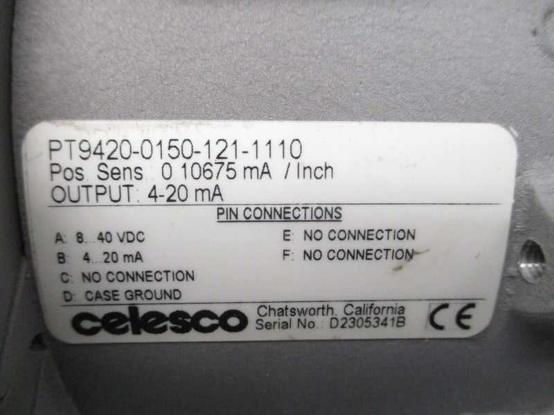 CELESCO PT9420-0150-121-1110 8-40VDC NSMP