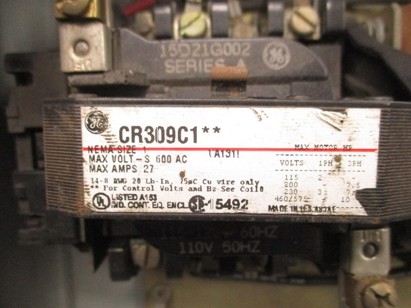 GENERAL ELECTRIC CR309C102BAA 110/115-120V 27A NSNP