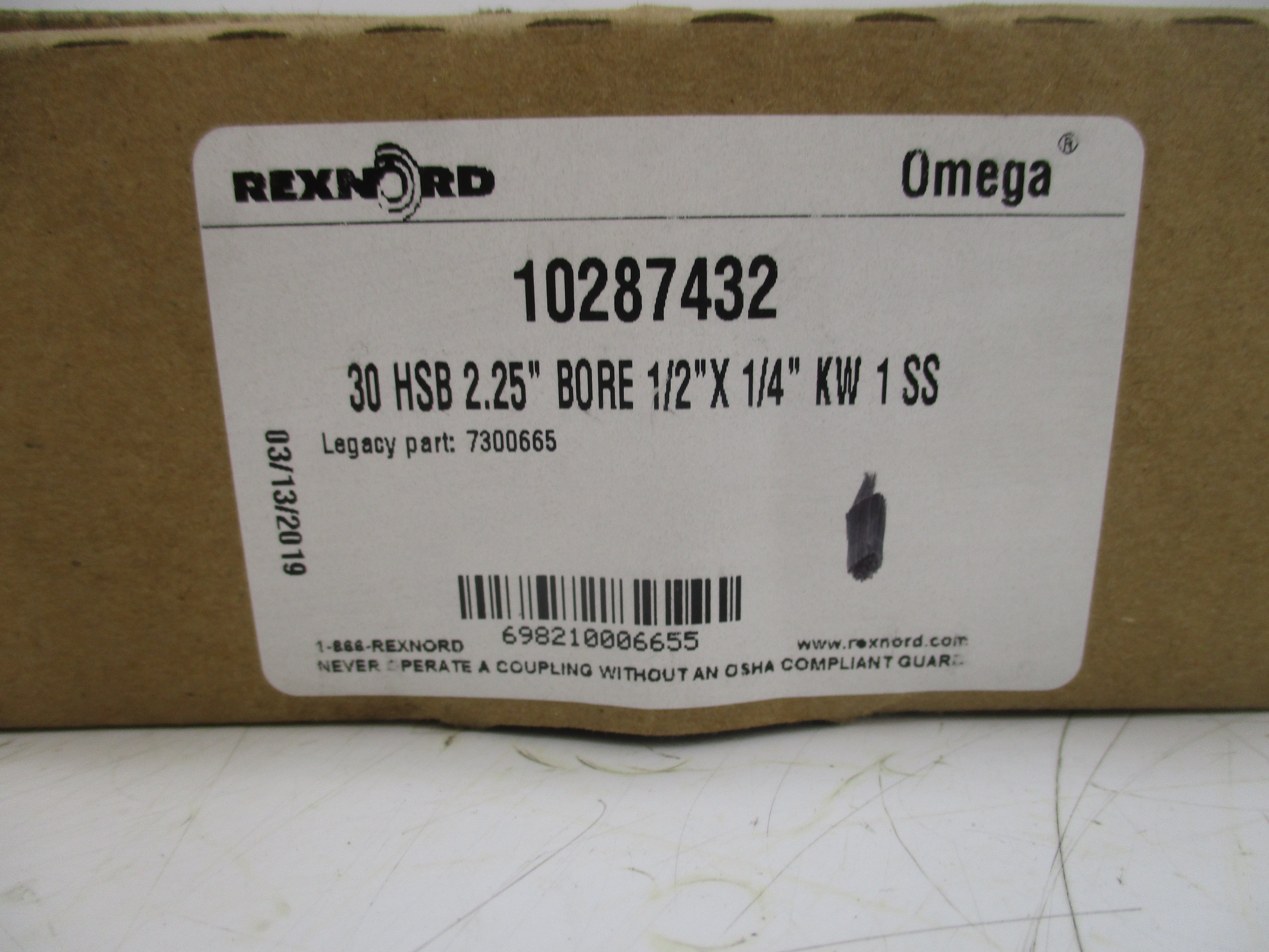 REXNORD 10287432 30HSB 2.25" NSMP
