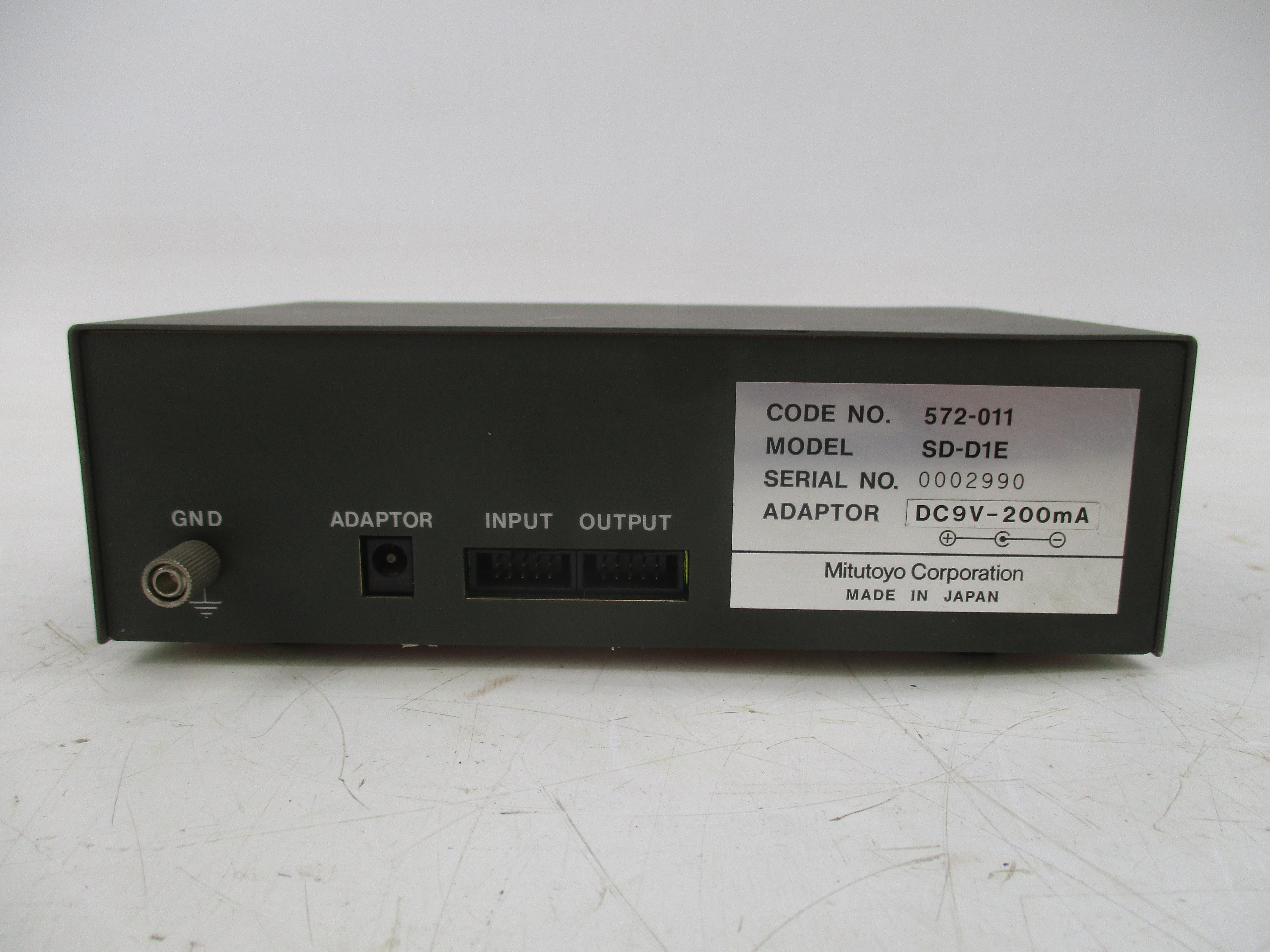MITUTOYO SD-D1E 9VDC (AS PICTURED) NSNP