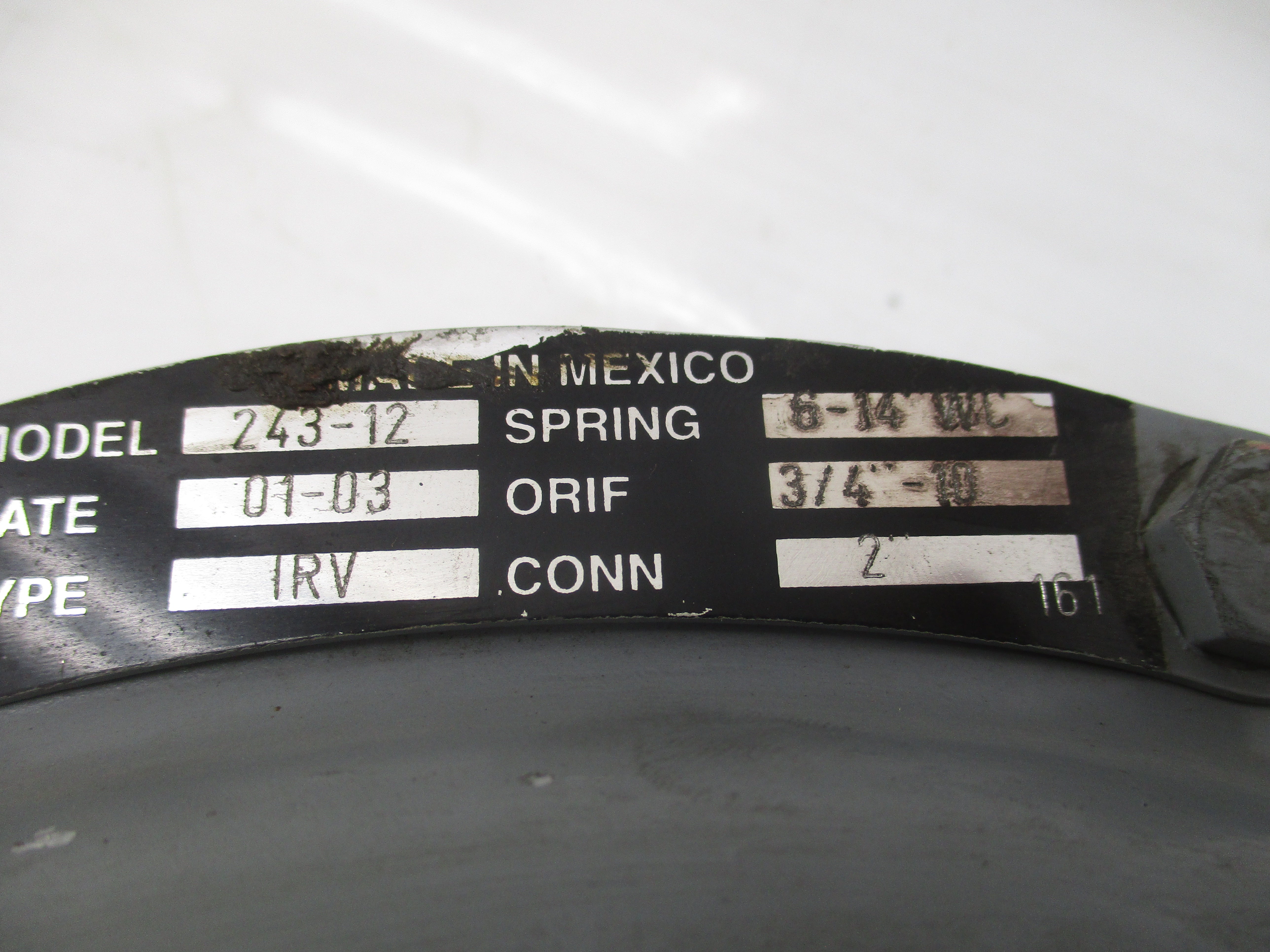 INVENSYS 243-12 2" (AS PICTURED) UNMP