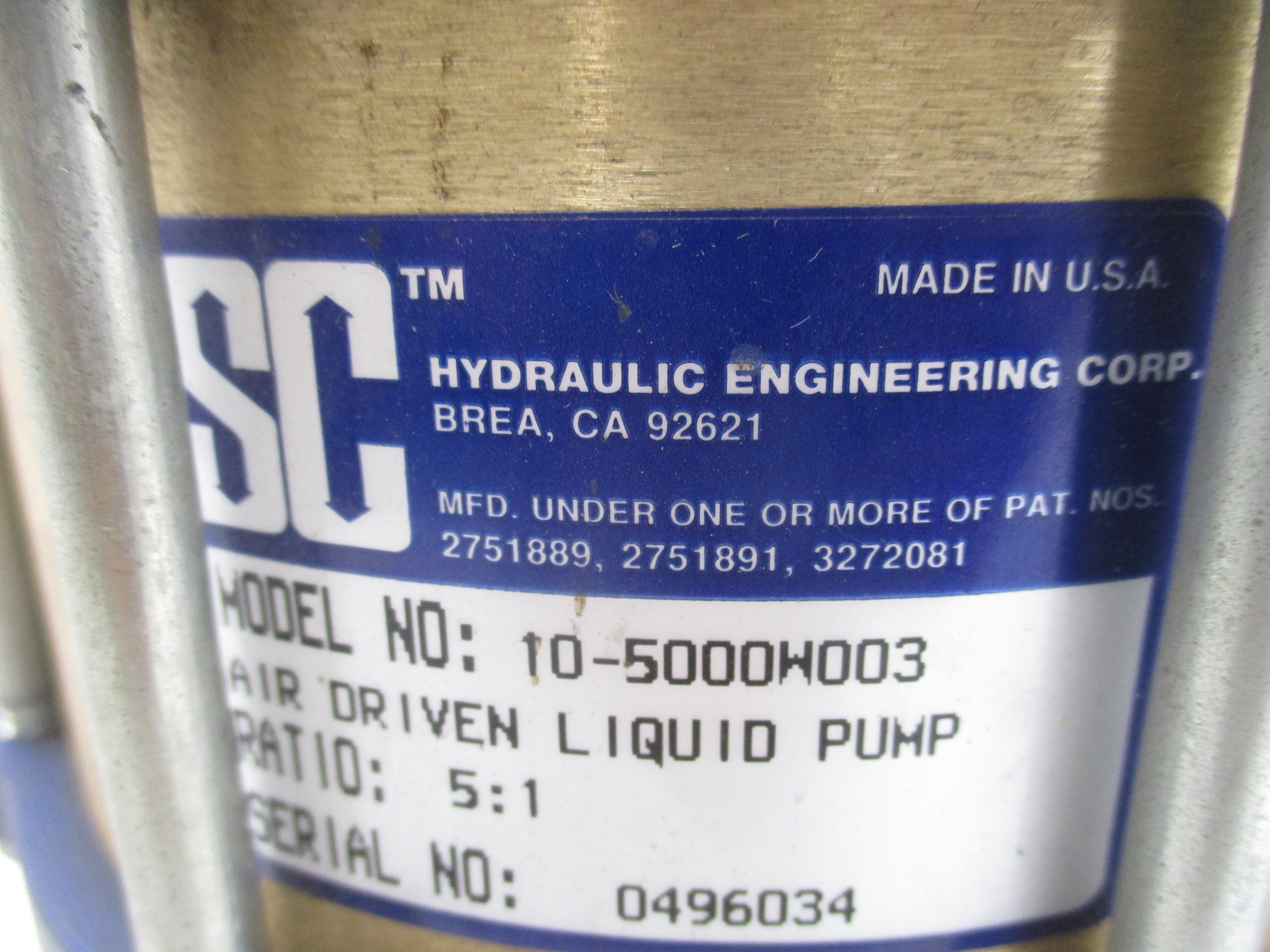 HYDRAULIC ENGINEERING 10-5000W003 NSNP