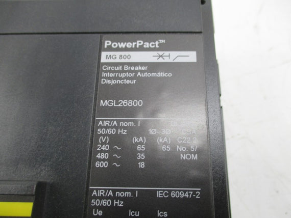 SQUARE D MGL26800 SER. 2 600V 800A NSNP