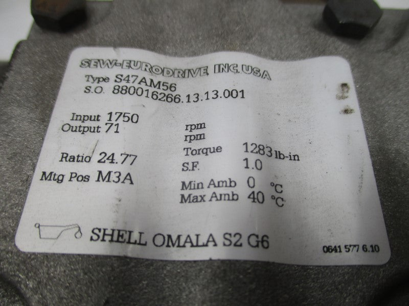 SEW-EURODRIVE S47AM56 UNMP