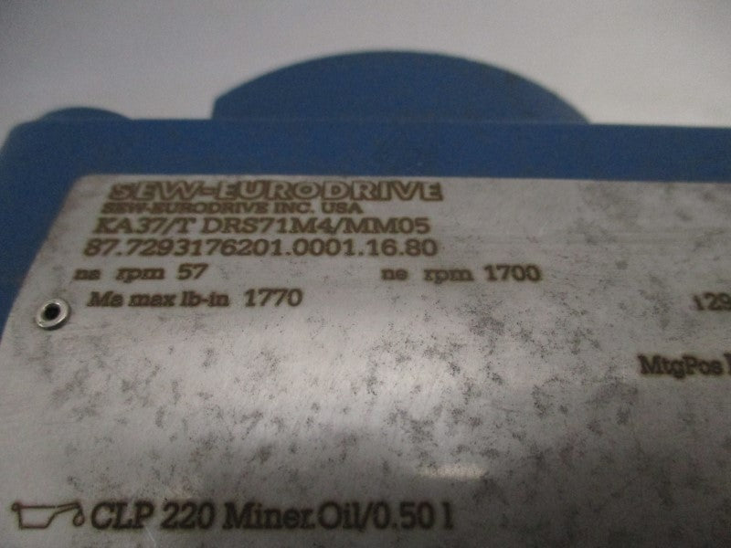 SEW-EURODRIVE KA37/TDRS71M4/MM05 380-500V 1.40A NSNP