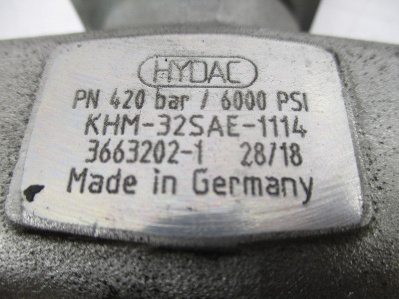 HYDAC KHM-32SAE-1114 6000PSI NSNP