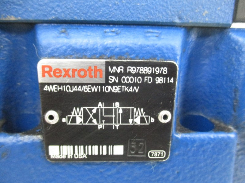 REXROTH 4WEH10J44/6EW110N9ETK4/V R978891978 110/120V NSNP
