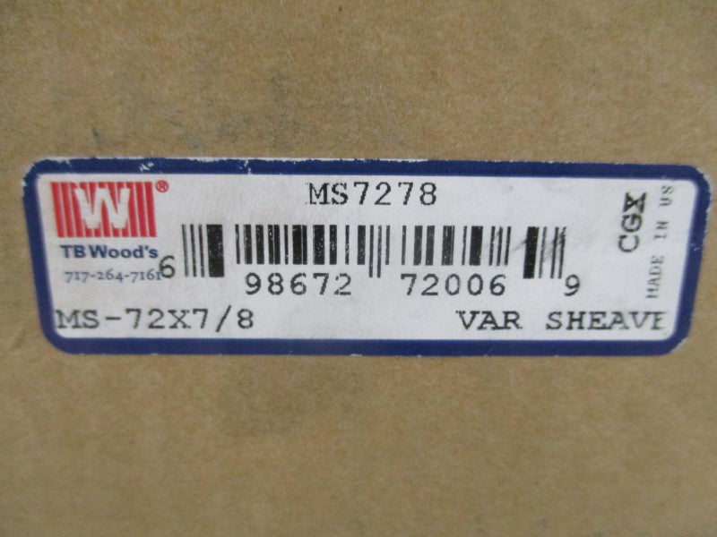 TB WOODS MS-72X7/8 MS7278 NSMP