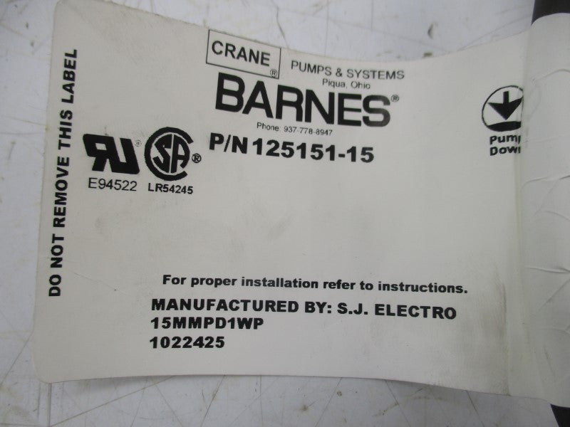 CRANE 125151-15 125V 15' NSMP