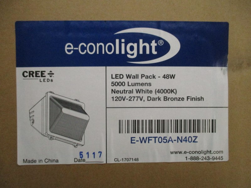E-CONOLIGHT E-WFT05A-N40Z 120-277V 0.42A NSMP