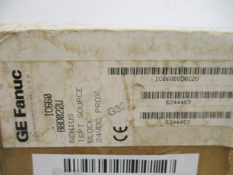 GE FANUC IC660BBD022U 24VDC NSFS