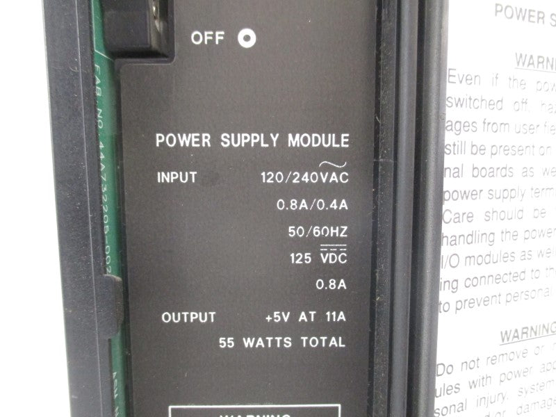 GE FANUC IC697PWR710F 120/240VAC 0.8/0.4A NSNP