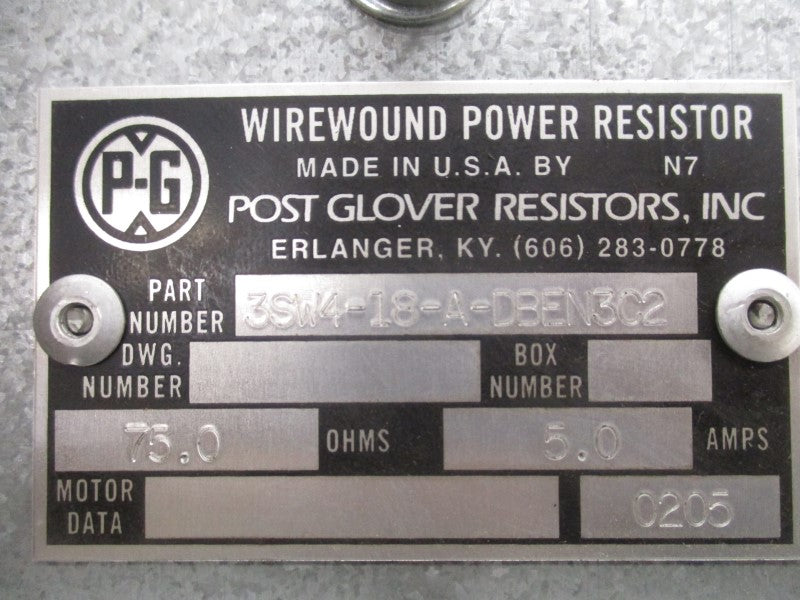 POST GLOVER 3SW4-18-A-DBEN3C2 5.0A NSNP